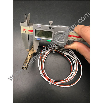 High Temperature Brass / Copper Nozzle Hot Runner Coil Heaters With Or Without Thermocouple