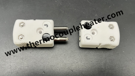 Ceramic Thermocouple Connector Type J Male And Female Standard Size