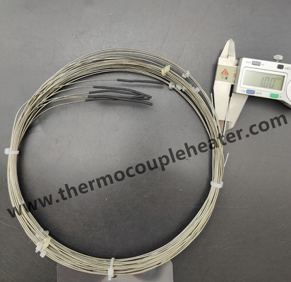 Semi Finished Thermocouple Sensor Mineral Insulated Diameter 1.0mm With Exposed Wires