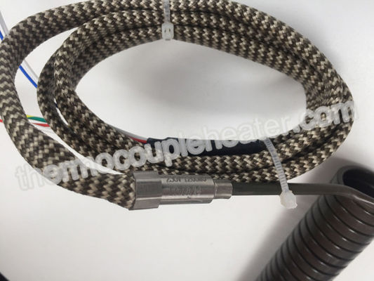Hot Runner  Electric Coil / Spring Heaters With Silicone Vanished Fiberglass Leads
