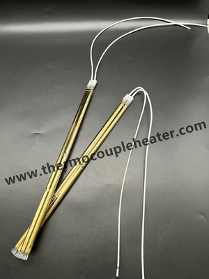 Halogen Lamp Twin Tube Gold Reflector Quartz Tube Infrared Heater