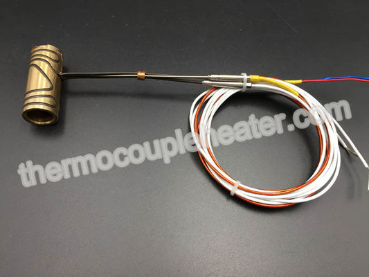 280V 350W Brass Nozzle Coil Heaters For Hot Runner Mold  With Thermocouple