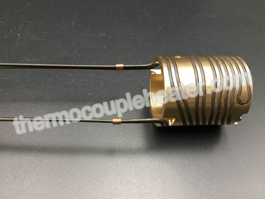 Brass Pipe Press With Coil Heater For Hot Runner Mold  With Thermocouple J