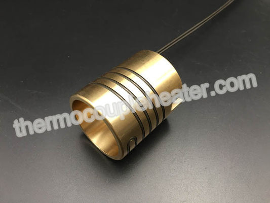 Hot Runner Brass Coil Heaters 230V 350W With Thermocouple J PTFE Leads