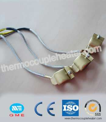 Brass Nozzle Coil Heaters Extruder Band Mica Heater With Stainless Steel Braided Wire