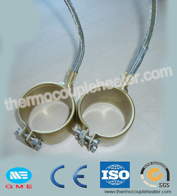 Brass Nozzle Coil Heaters Extruder Band Mica Heater With Stainless Steel Braided Wire