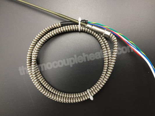 Straight Microtubular Coil Heaters 4.2 x 2.2 Mm J Type Thermocouple For Plastic Mold