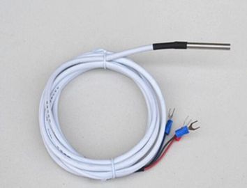 2 - 25mm Probe RTD Temperature Sensor Copper Heat Resistance Steelbarded Wire Sleeve