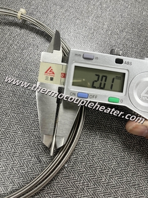 RTD Temperature Sensor PT100 Probe 2.0mm Diameter X 3 Meters Length