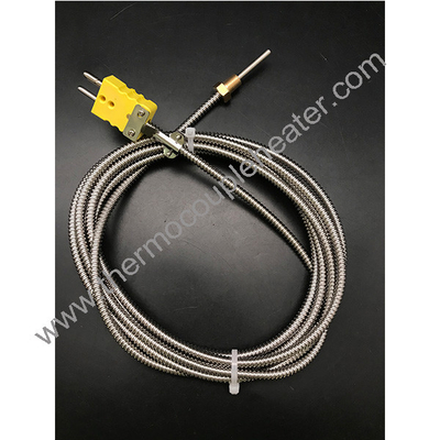 Type K MI Thermocouple Sensor High Exhaust Temperature Sensor With Screw