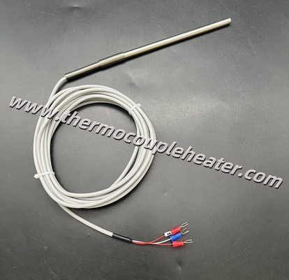 RTD Temperature Sensor PT100 Probe SS316 Sheath With Silicone Cable