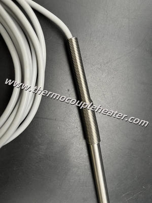 RTD Temperature Sensor PT100 Probe SS316 Sheath With Silicone Cable