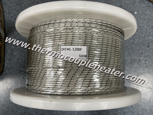 Thermocouple Cable Fiberglass Insulated Stainless Steel Braided 500M Per Reel