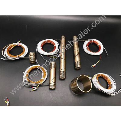 Pressed In Brass Coil Hot Runner Heater For Hot Runner System With Thermocouple