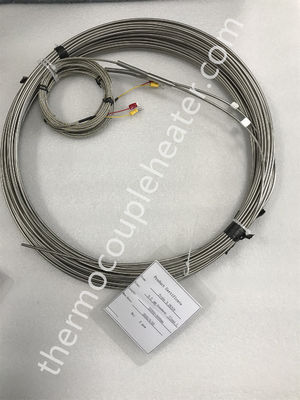Stainless Steel Sheathed Dia 1.0mm 1.5mm 3.0mm 6.0mm Type K/j/n Probe Type Thermocouple