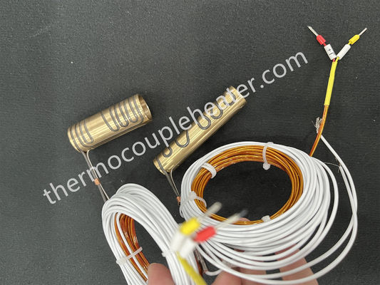 Hot runner injection mold components pressed in brass heater for hot runner systems