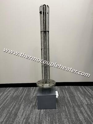 Flanged Tubular Heater With Connection Box For Industrial Tank And Process Heating