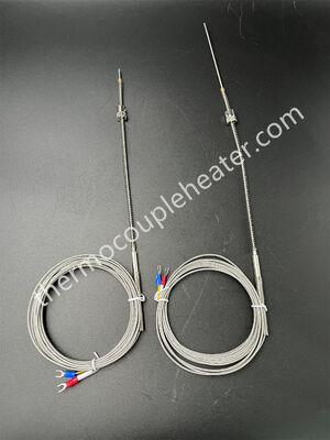 K Type Thermocouple with Adjustable Compression Fitting and connector