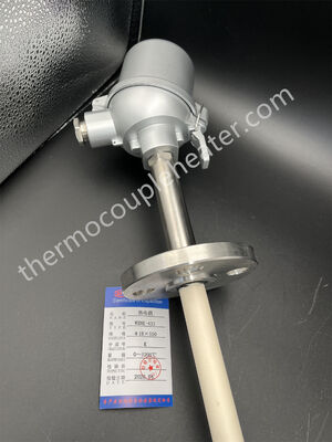 High Temp Thermocouples with Ceramic Tubes and Heads in dual protective ceramic tube