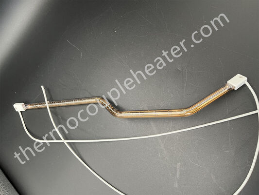 Quartz Heating Lamp IR Halogen Heater Lamp Customized Quartz Glass with half gold plating