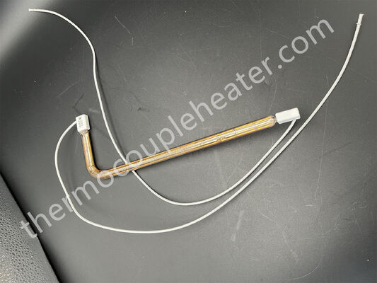 Quartz Heating Lamp IR Halogen Heater Lamp Customized Quartz Glass with half gold plating