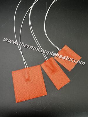 Custom Size Premium Material Silicone Rubber Heater Pad with Built-in 105°C Thermostat