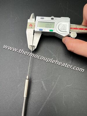 1.0mm Ultra-Slim Mineral Insulated PT100 RTD Sensor 4-Wire High-Precision for Confined Spaces