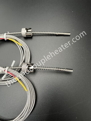 K Type Thermocouple with Adjustable Compression Fitting and connector