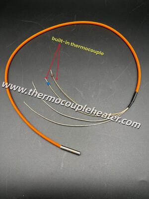 Smooth Insertion Cartridge Heater With Crimped Cable And Built-in Thermocouple
