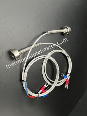 PT100 Magnetic Surface Temperature Sensor with metal mesh Lead [-50...450°C]