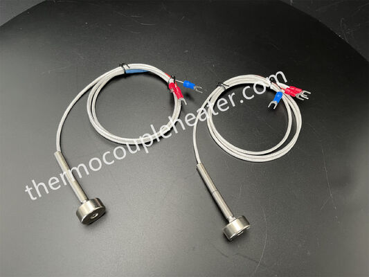 PT100 Magnetic Surface Temperature Sensor with metal mesh Lead [-50...450°C]