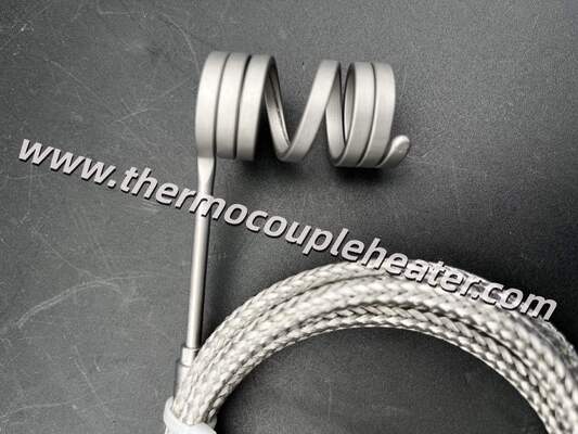 Coil Heater With J-Type Thermocouple And Silver Sandblasted Surface