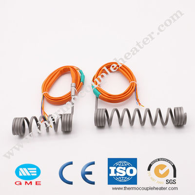 110V Hot Runner Electric Coil Heaters With Thermocouple