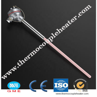 Type S B R Platinum Rhodium Thermocouple With Ceramic Protection Probe Tube