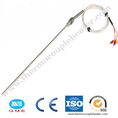 PT100 Type SS304 SS316 Robe Thermocouple For Moulds