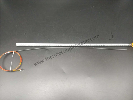 Kapton Lead Wire Thermocouple Probe 1.5x500mm With Plastic Transition Zone