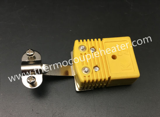 2 Pin RTD Circuit Standard Thermocouple Connector With Steel Wire Clamp