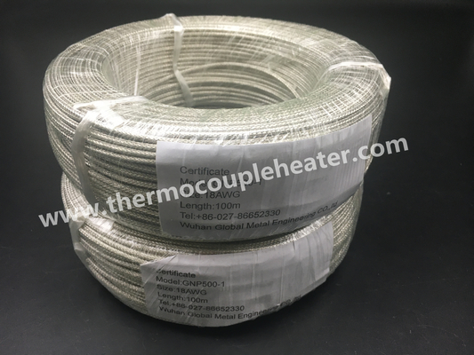 High Temperature Cable Fiberglass Insulated With Stainless Steel Mesh Protection