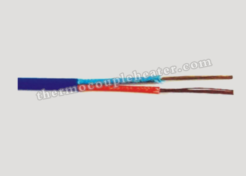 Fiberglass Insulated Conductor Thermocouple Extension Cable Type K With Jacket