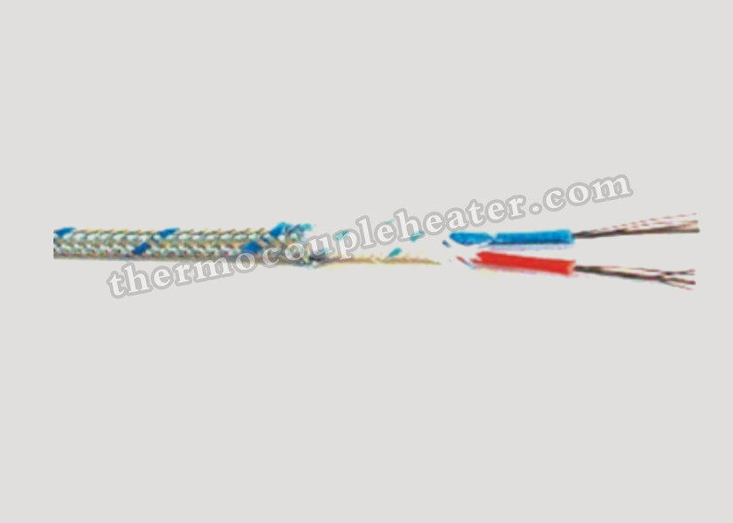 Fiberglass Insulated Stainless Steel FB+FB+SS Thermocouple Compensating Wire