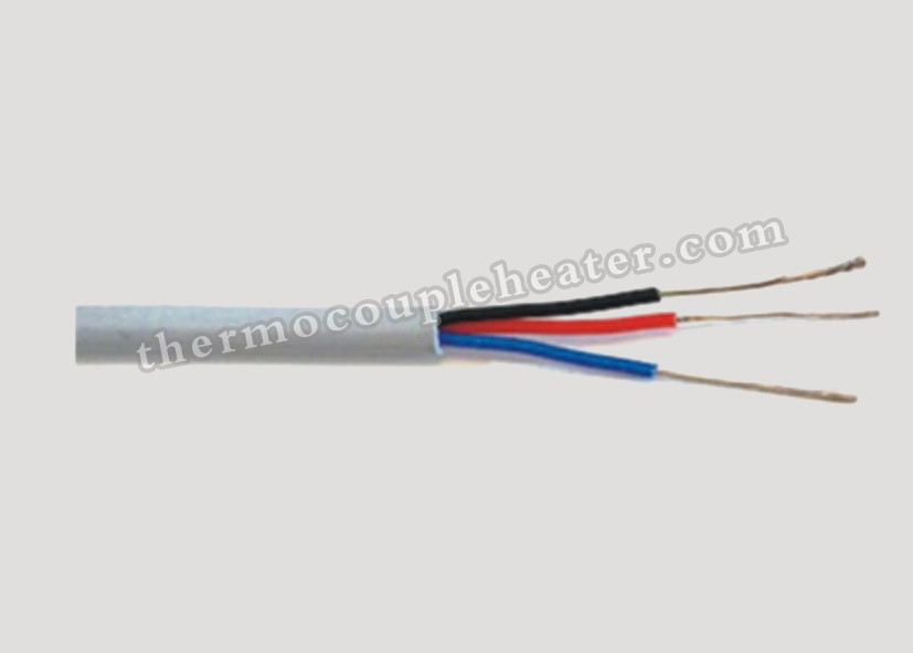 RTD Type J Thermocouple Extension Wire with Silicon Rubber Insulated Conductor / Silicon Rubber Jacket