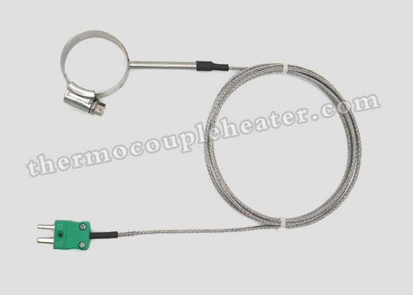 SS Hoop Pipe Clamp Thermocouple Type K For Petroleum Chemical Industry