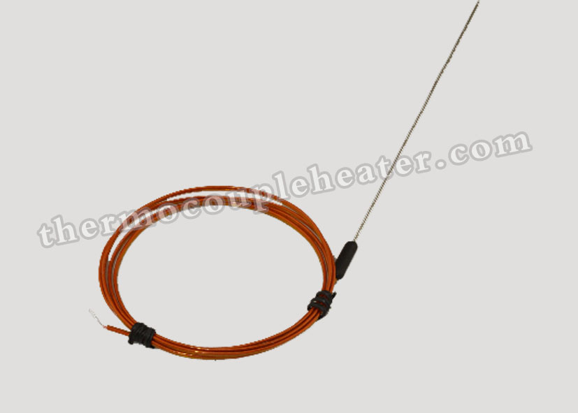 Metric Type K J Hot Runner Molded Transition Thermocouple RTD With Kapton Cable