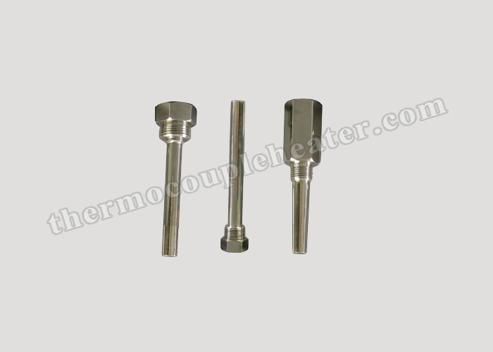 Stainless Steel Test Thermowell , Metal Thermocouple Protection Tubes