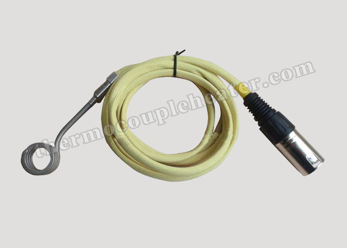 High Pressure Resistance 4.2x2.2mm Injection Molding Electrical Heating Coil With Male Plug
