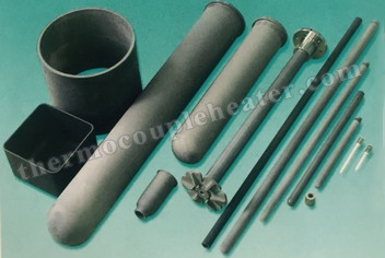 Thermocouple Components Nitride Bonded Silicon Carbide NSiC Thermocouple Protection Tube
