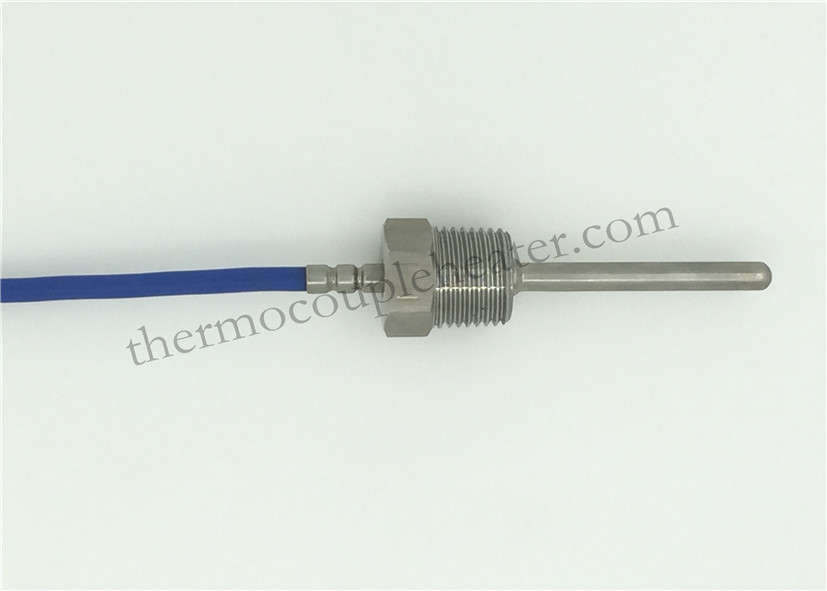 Portable Thermocouple RTD , Screw Type Silicon 3 Wire Pt100 Temperature Sensor RTD