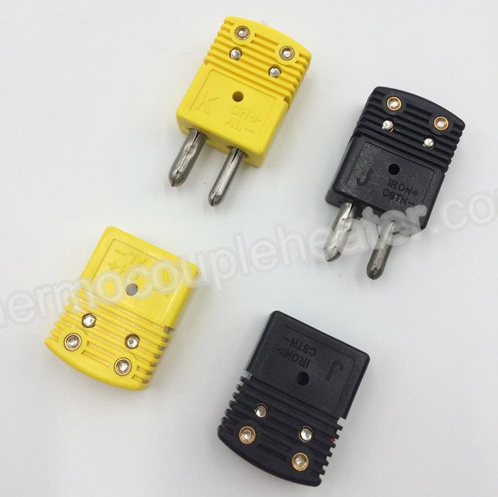 Standard Male And Female RTD Thermocouple Connectors Type K / J