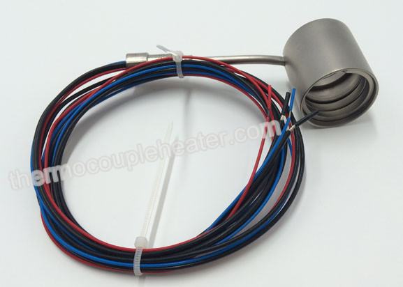 Height 31MM Coil Heater With Stainless Steel Armor Outside And Type J Thermocouple