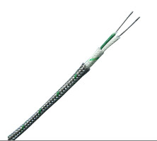 24 AWG Fiberglass SS Braided Thermocouple Extension / Compensation Wires